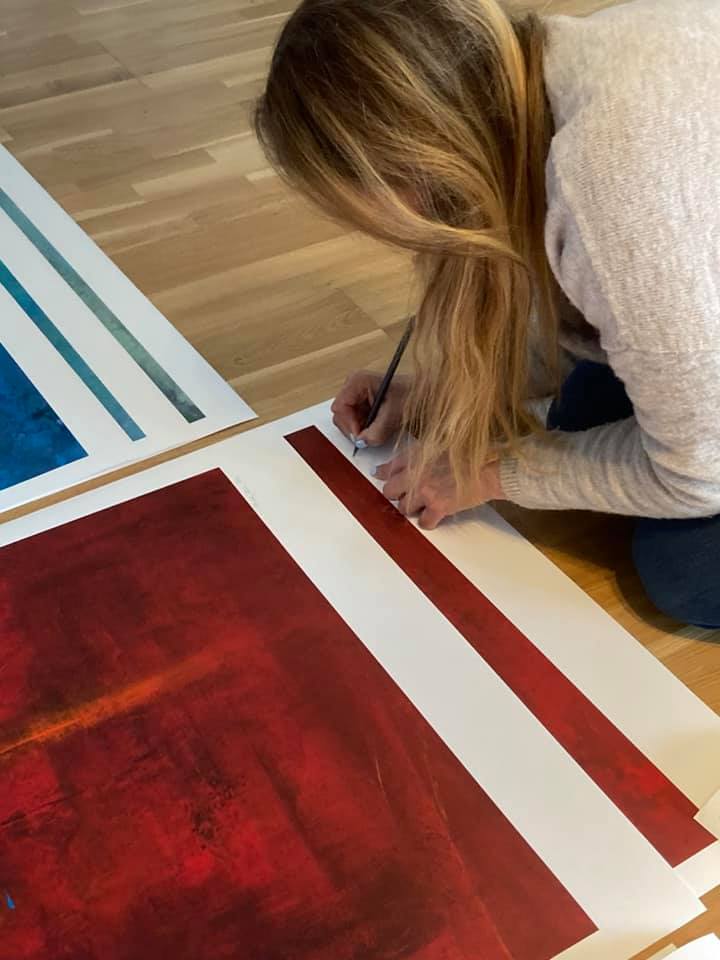 A walk in the Park - eksklusivt Giclée-trykk