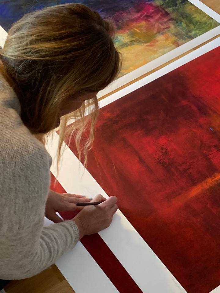 A walk in the Park - eksklusivt Giclée-trykk med ArtGlass og ramme