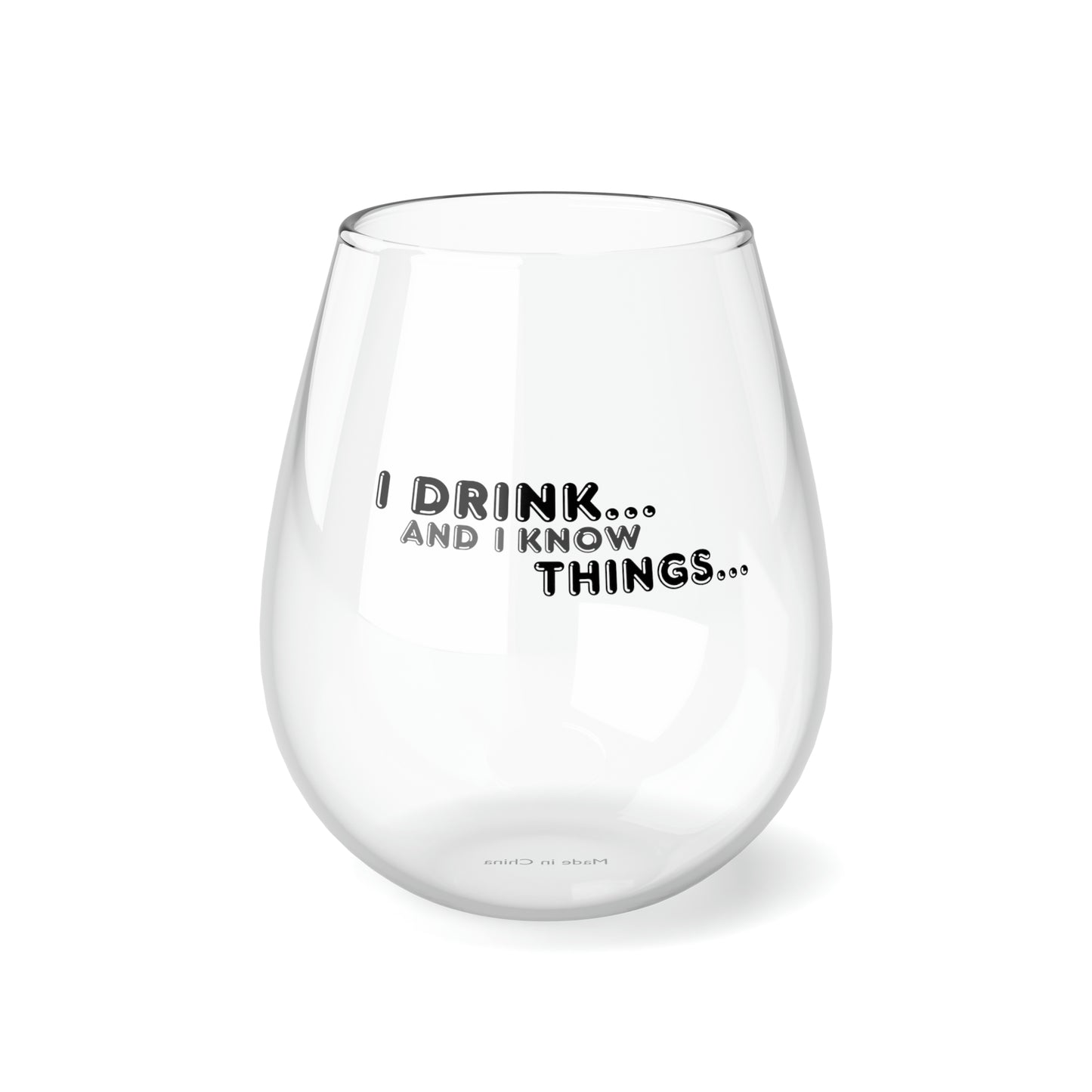 Stemless Wine Glass, 11.75oz