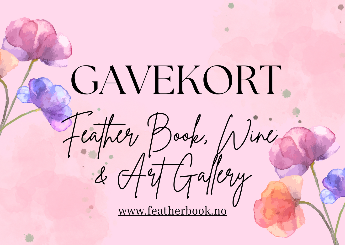 GAVEKORT - Feather Book, Wine & Art Gallery