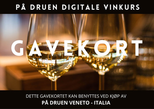 Gavekort på Veneto - digitale vinkurs